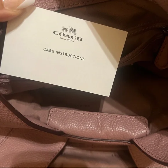 Coach 36855 Turnlock Edie in Pink  Leather Shoulder Bag/gun Metal/ - Picture 15 of 17